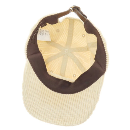 【中古】キジマタカユキ KIJIMA TAKAYUKI コットン 太畝コーデュロイ キャップ ライトベージュ【 Free 】【 状態ランクB 】【 メンズ 】