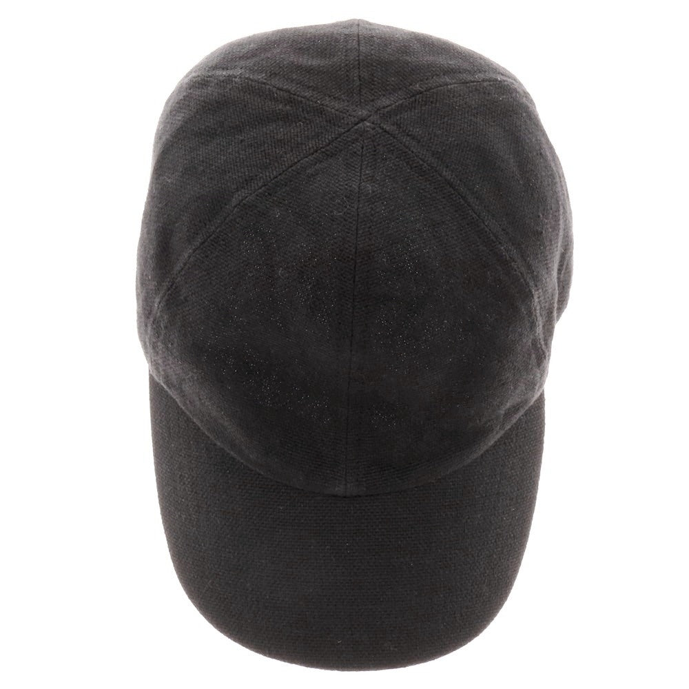 【中古】マチュアーハ mature ha リネン キャップ ブラック【 2 】【 状態ランクB 】【 メンズ 】