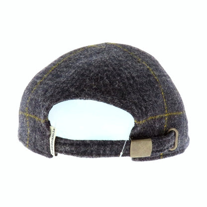 【中古】ケーブルアミ cableami ウールナイロンアルパカ チェック キャップ グレーxイエロー【 L 】【 状態ランクB 】【 メンズ 】