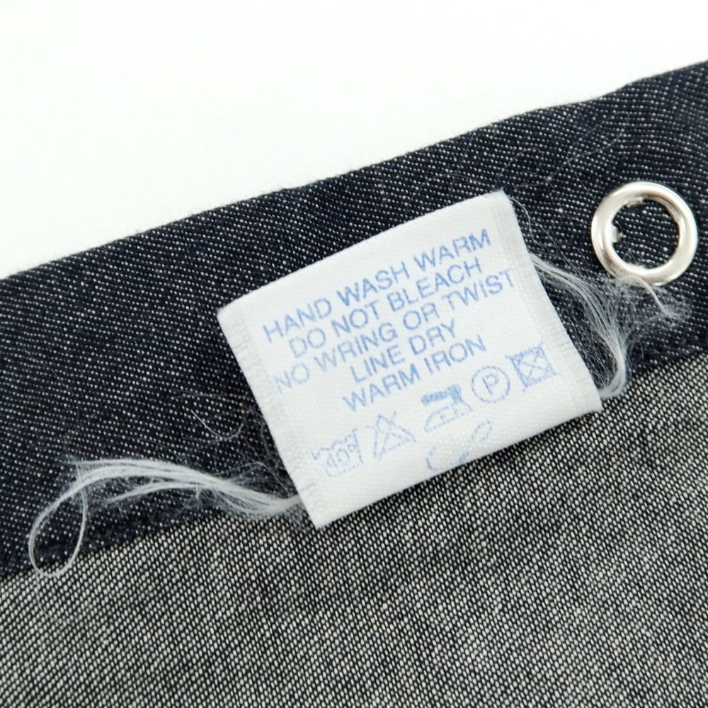 【中古】ジャンネット giannetto コットンシャンブレー カジュアルシャツ ダークネイビー【 39 】【 状態ランクB 】【 メンズ 】