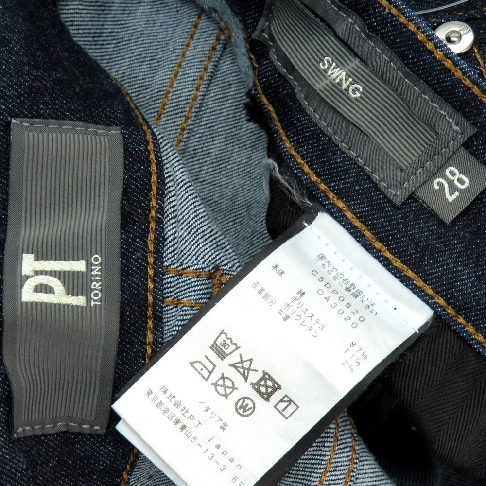 【中古】ピーティートリノ デニム PT TORINO DENIM SWING デニムパンツ ネイビー【 28 】【 状態ランクB 】【 メンズ 】