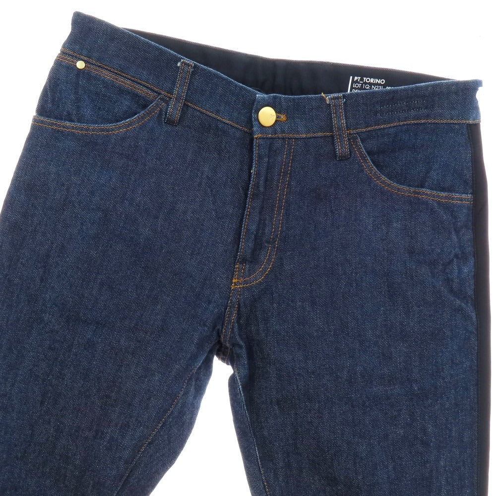 【中古】ピーティートリノ デニム PT TORINO DENIM SOUL デニムパンツ ネイビー【 33 】【 状態ランクB 】【 メンズ 】