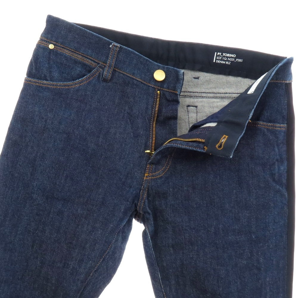【中古】ピーティートリノ デニム PT TORINO DENIM SOUL デニムパンツ ネイビー【サイズ33】【 状態ランクB 】【 メンズ 】[CPD]