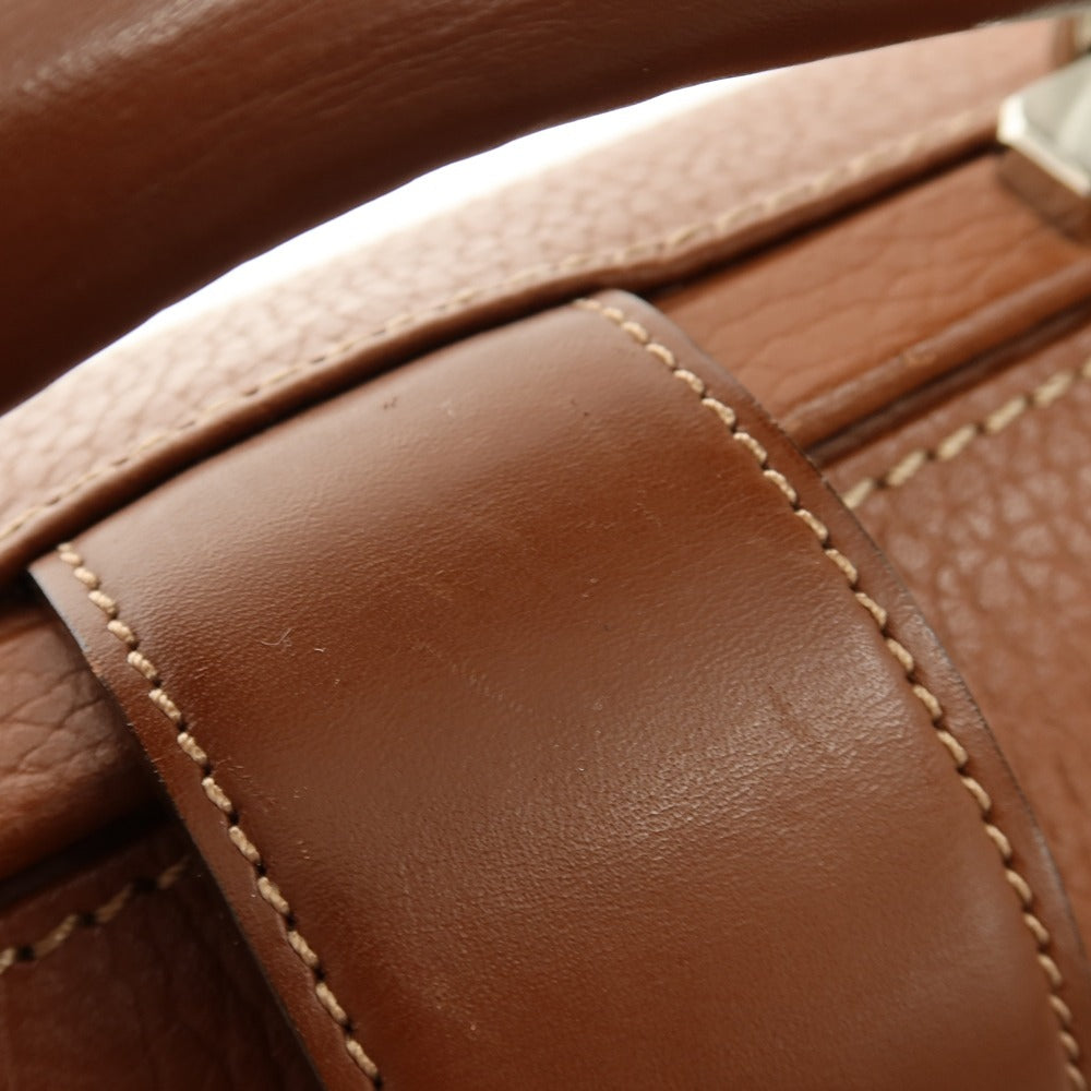 【中古】バーバリー BURBERRY レザー ダレスバッグ ライトブラウン【 状態ランクB 】【 メンズ 】
