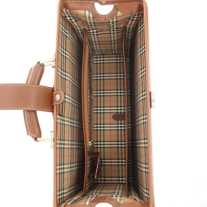 【中古】バーバリー BURBERRY レザー ダレスバッグ ライトブラウン【 状態ランクB 】【 メンズ 】