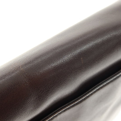 【中古】フジタカ FUJITAKA レザー ショルダーバッグ ダークブラウン【 状態ランクC 】【 メンズ 】