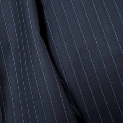 【中古】ダーバン D’URBAN ウール ストライプ 2つボタンスーツ ネイビーxブルー【 AB4 】【 状態ランクB 】【 メンズ 】