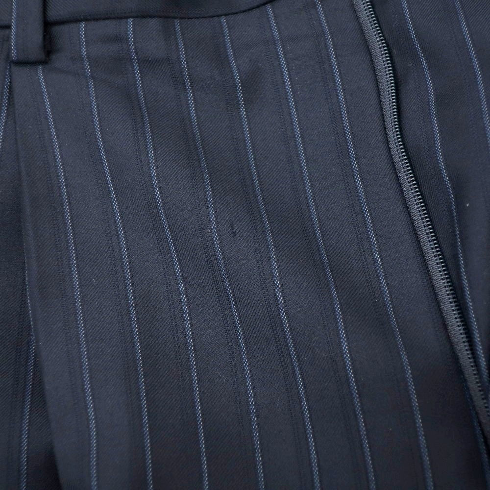 【中古】ダーバン D’URBAN ウール ストライプ 2つボタンスーツ ネイビーxブルー【 AB4 】【 状態ランクB 】【 メンズ 】