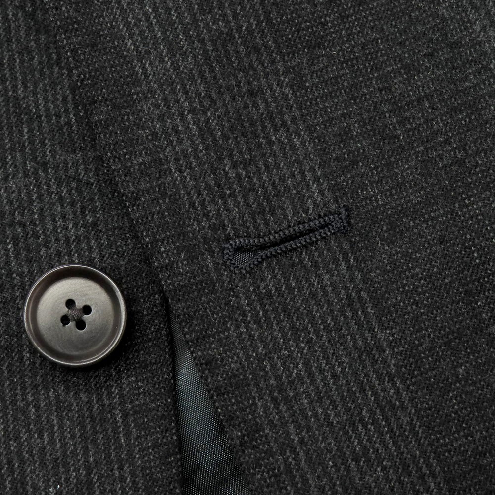 【中古】グリーンレーベルリラクシング green label relaxing ウール グレンチェック 3B テーラードジャケット ダークグレー【 44 】【 状態ランクB 】【 メンズ 】