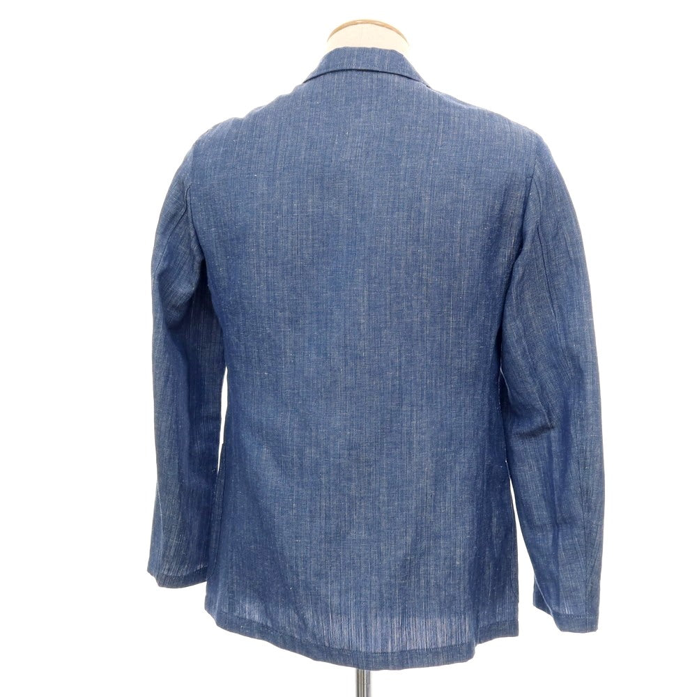 【中古】ユナイテッドアローズ UNITED ARROWS ウールリネン 2B カジュアルジャケット ブルー【サイズ44】【 状態ランクB 】【 メンズ 】