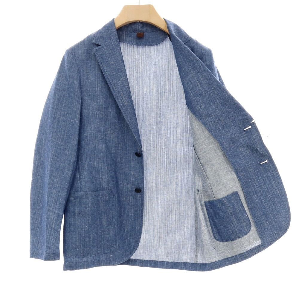 【中古】ユナイテッドアローズ UNITED ARROWS ウールリネン 2B カジュアルジャケット ブルー【サイズ44】【 状態ランクB 】【 メンズ 】