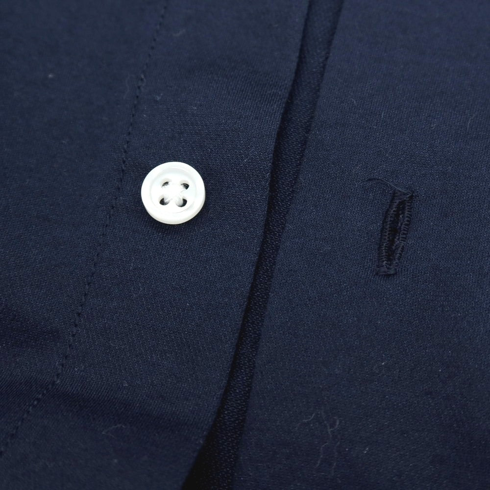 【中古】グリーンレーベルリラクシング green label relaxing ポリエステルコットン ジャージー ボタンダウン カジュアルシャツ ネイビー【 S 】【 状態ランクB 】【 メンズ 】