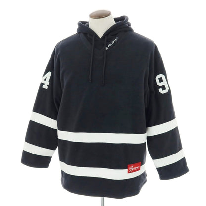 【中古】シュプリーム Supreme 2025年秋冬 Polartec Hooded Hockey Jersey フリース パーカー ブラックxホワイト【 L 】【 状態ランクB 】【 メンズ 】