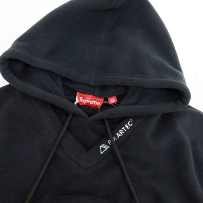 【中古】シュプリーム Supreme 2025年秋冬 Polartec Hooded Hockey Jersey フリース パーカー ブラックxホワイト【 L 】【 状態ランクB 】【 メンズ 】