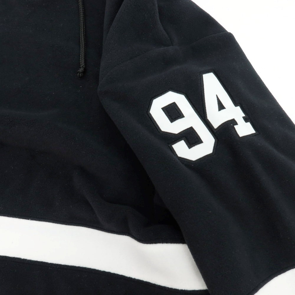 【中古】シュプリーム Supreme 2025年秋冬 Polartec Hooded Hockey Jersey フリース パーカー ブラックxホワイト【 L 】【 状態ランクB 】【 メンズ 】
