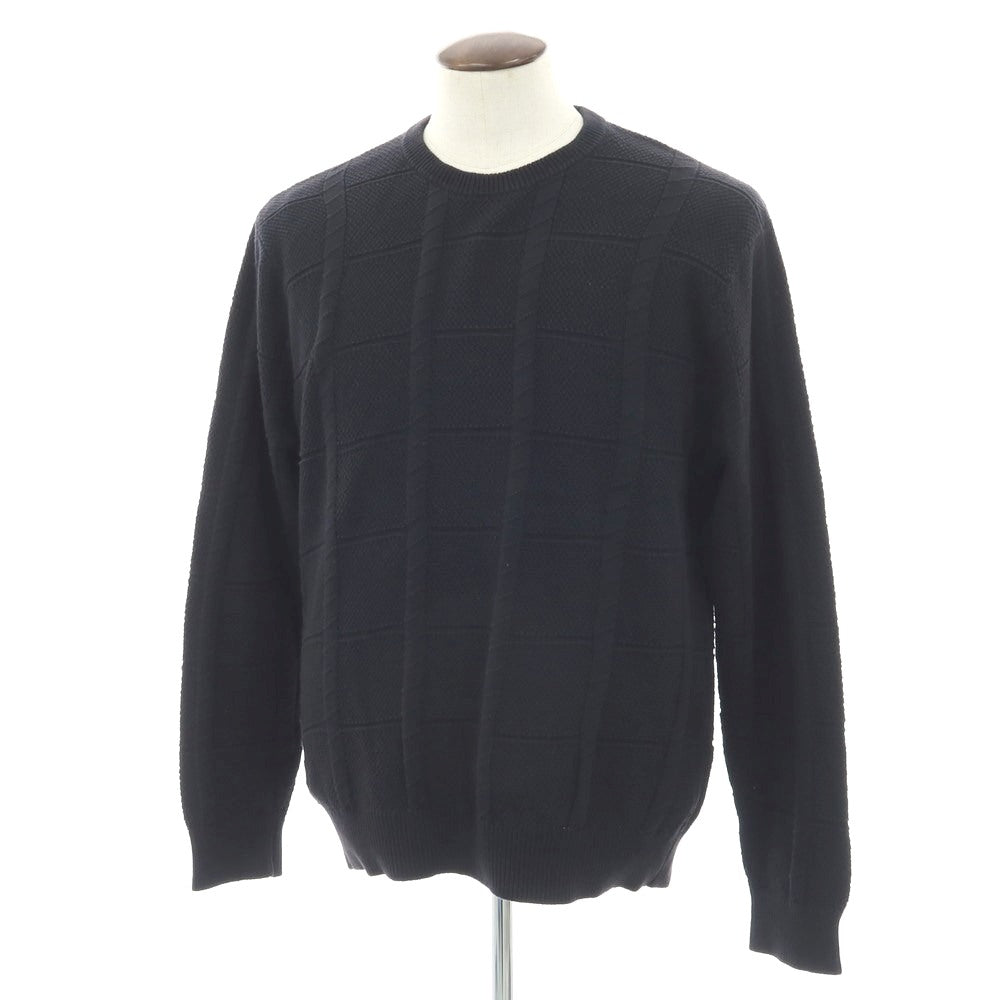 【中古】シュプリーム Supreme 2016年春夏 Jacquard Sweater コットン プルオーバーニット ブラック【サイズXL】【 状態ランクC 】【 メンズ 】[EPD]