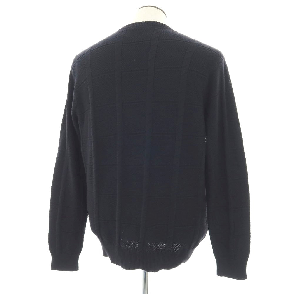 【中古】シュプリーム Supreme 2016年春夏 Jacquard Sweater コットン プルオーバーニット ブラック【サイズXL】【 状態ランクC 】【 メンズ 】[EPD]