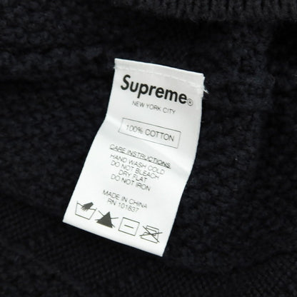 【中古】シュプリーム Supreme 2016年春夏 Jacquard Sweater コットン プルオーバーニット ブラック【 XL 】【 状態ランクC 】【 メンズ 】