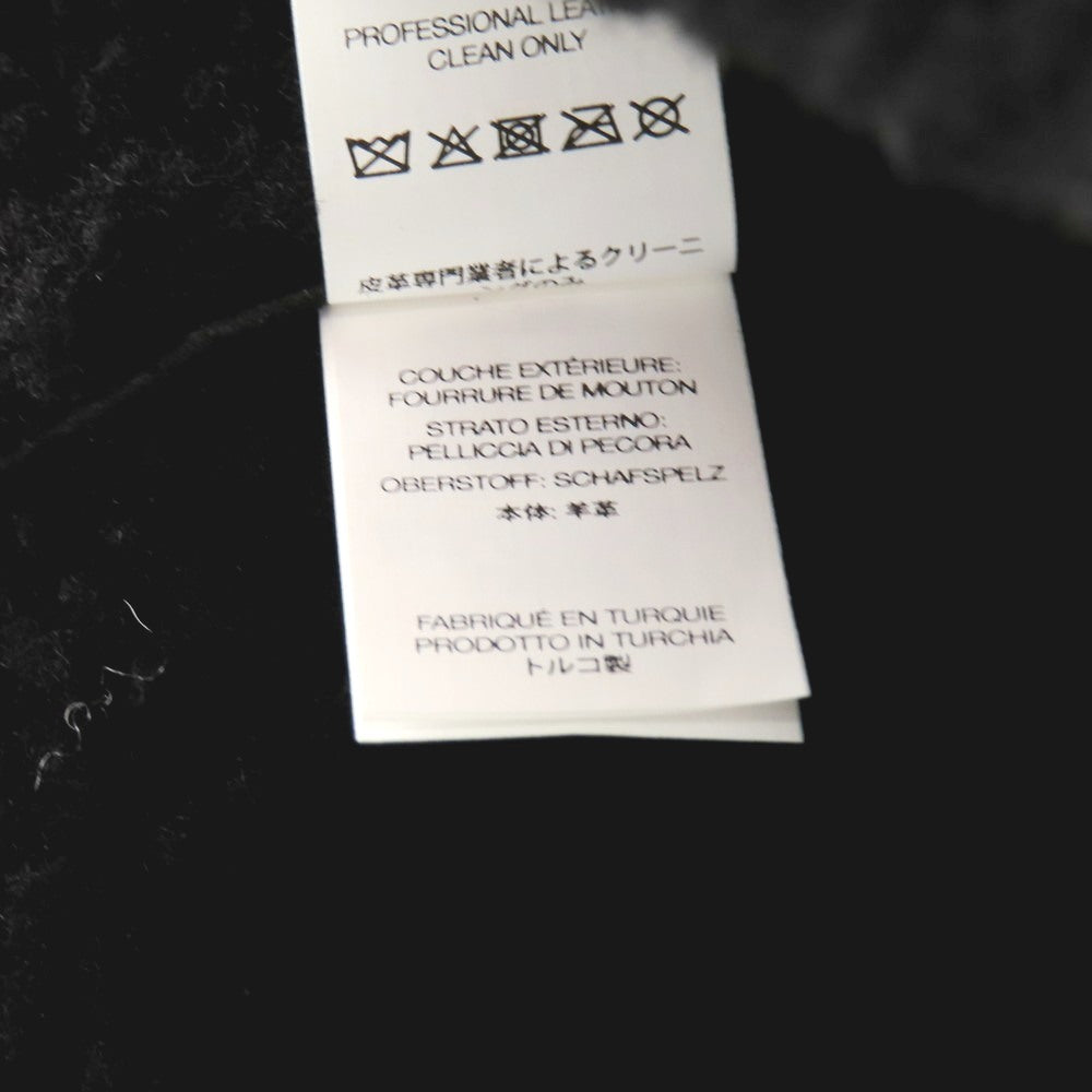 【中古】シュプリーム Supreme 2025年秋冬 Shearling Lined Earflap Cap シープレザー フライトキャップ ブラック【サイズ58cm S/M】【 状態ランクB 】【 メンズ 】[BPD]
