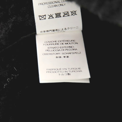 【中古】シュプリーム Supreme 2025年秋冬 Shearling Lined Earflap Cap シープレザー フライトキャップ ブラック【 58cm S/M 】【 状態ランクB 】【 メンズ 】