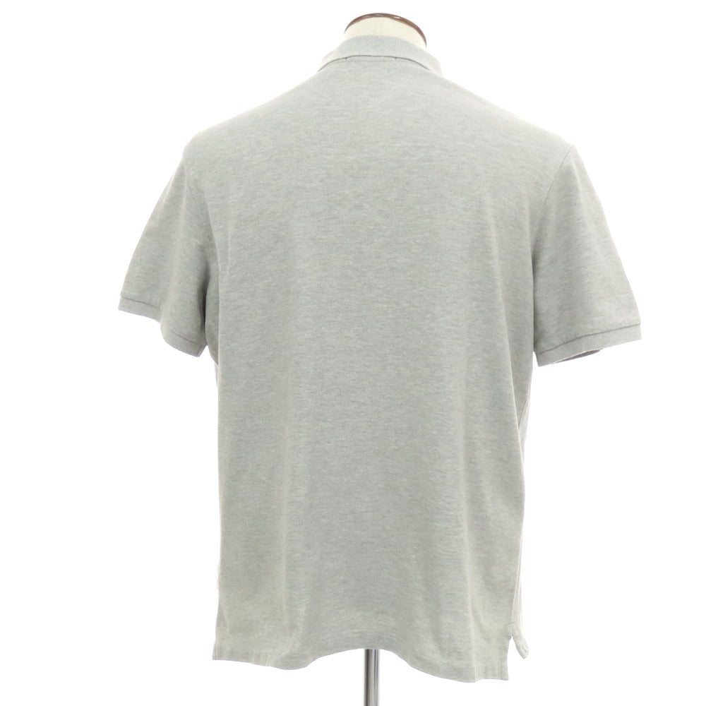 【中古】ポロ ラルフローレン Polo Ralph Lauren BEAMS別注 LIMITED EDITION コットン 鹿の子 半袖ポロシャツ グレー【 L 】【 状態ランクD 】【 メンズ 】