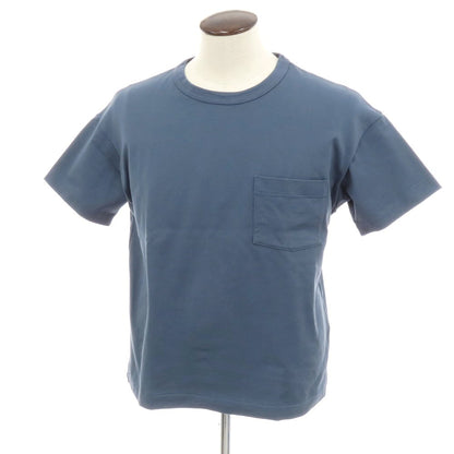 【中古】アボンタージ A VONTADE BEAMS F別注 コットン クルーネック ポケット 半袖Ｔシャツ ダークブルー系【 L 】【 状態ランクB 】【 メンズ 】