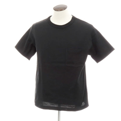 【中古】アボンタージ A VONTADE BEAMS F別注 コットン クルーネック ポケット 半袖Ｔシャツ ブラック【 L 】【 状態ランクB 】【 メンズ 】