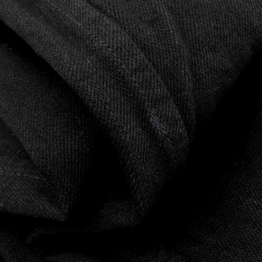 【中古】コモリ COMOLI 2025年秋冬 ワイド デニムパンツ ジーンズ ブラック【 3 】【 状態ランクB 】【 メンズ 】