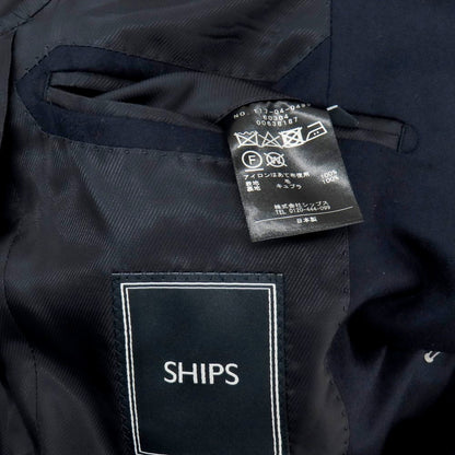 【中古】シップス SHIPS エスコリアルウール 3B テーラードジャケット ネイビー【 42 】【 状態ランクA 】【 メンズ 】