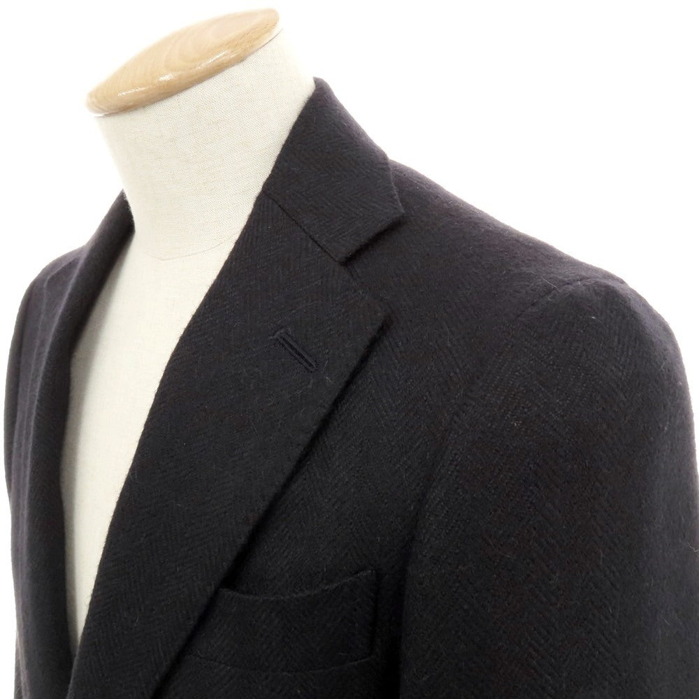 【中古】シップス SHIPS アルパカ 3B テーラードジャケット ダークネイビー【 42 】【 状態ランクA 】【 メンズ 】
