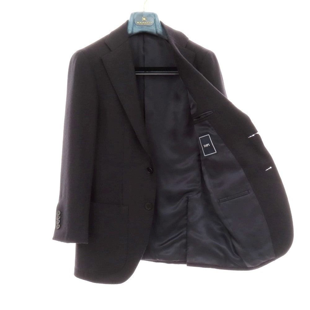 【中古】シップス SHIPS アルパカ 3B テーラードジャケット ダークネイビー【 42 】【 状態ランクA 】【 メンズ 】