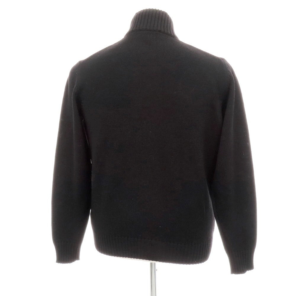 【中古】ザノーネ ZANONE CHIOTO キョート ミドルゲージ ウール スタンドカラー カーディガン ブラック【 52 】【 状態ランクB 】【 メンズ 】