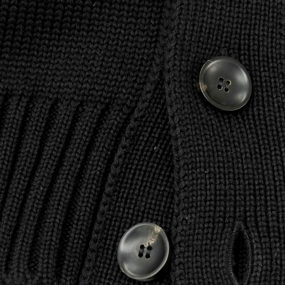 【中古】ザノーネ ZANONE CHIOTO キョート ミドルゲージ ウール スタンドカラー カーディガン ブラック【 52 】【 状態ランクB 】【 メンズ 】