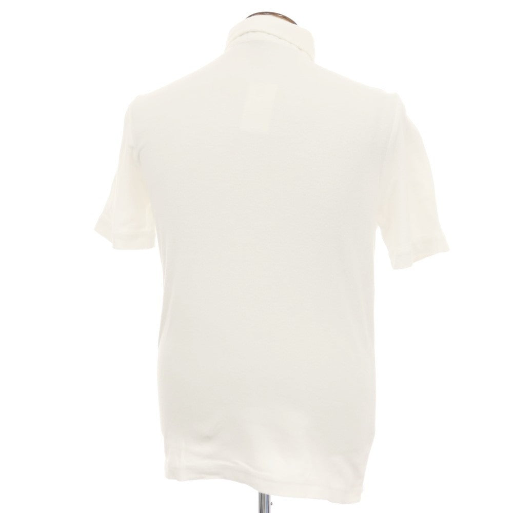 【中古】ギローバー GUY ROVER コットン パイル ボタンダウン 半袖ポロシャツ ホワイト【サイズL】【 状態ランクB 】【 メンズ 】