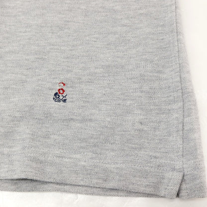 【中古】ギローバー GUY ROVER コットン 鹿の子 ボタンダウン 半袖ポロシャツ グレー【サイズXL】【 状態ランクB 】【 メンズ 】