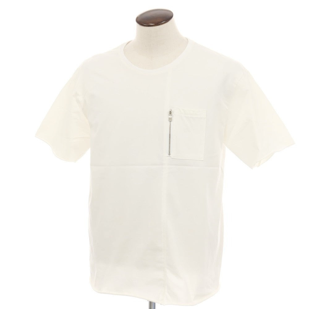 【中古】ダブルジェイケイ wjk ナイロンコットン クールタッチ ジップポケット 半袖Ｔシャツ ホワイト【サイズL】【 状態ランクB 】【 メンズ 】