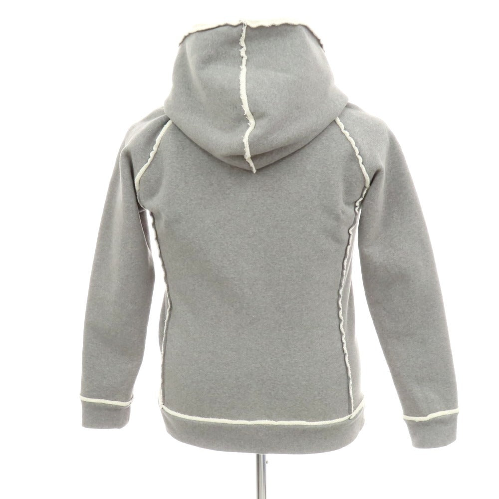 【中古】ダブルジェイケイ wjk コットンポリウレタン ダブルジップ パーカー グレー【 XL 】【 状態ランクB 】【 メンズ 】