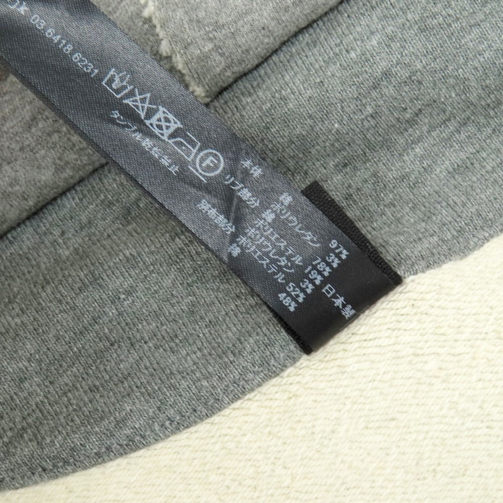 【中古】ダブルジェイケイ wjk コットンポリウレタン ダブルジップ パーカー グレー【 XL 】【 状態ランクB 】【 メンズ 】