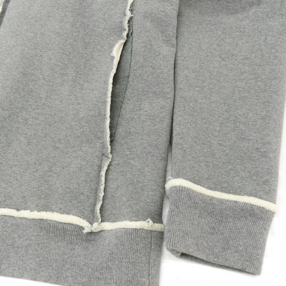 【中古】ダブルジェイケイ wjk コットンポリウレタン ダブルジップ パーカー グレー【 XL 】【 状態ランクB 】【 メンズ 】