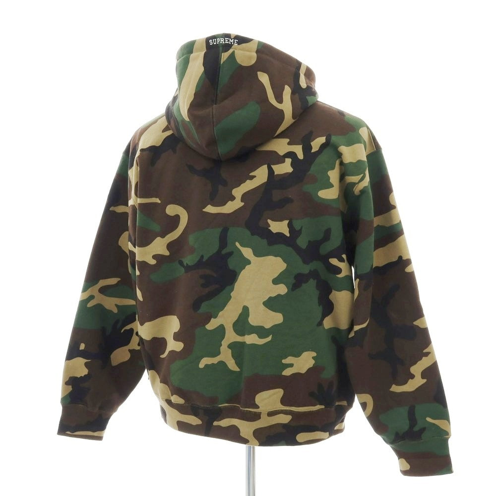 【中古】シュプリーム Supreme 2025年秋冬 S Logo Zip Up Hooded Sweatshirt パーカー オリーブxブラウン【 L 】【 状態ランクB 】【 メンズ 】