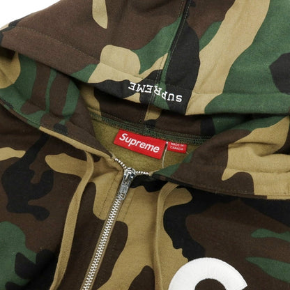 【中古】シュプリーム Supreme 2025年秋冬 S Logo Zip Up Hooded Sweatshirt パーカー オリーブxブラウン【 L 】【 状態ランクB 】【 メンズ 】
