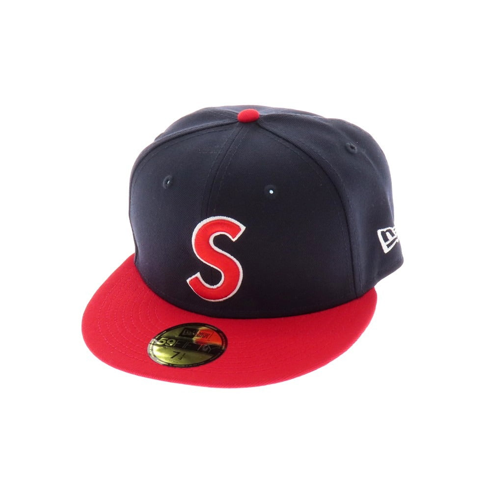 【中古】シュプリーム Supreme 2025年秋冬 Reaper S Logo New Era キャップ ネイビーxレッド【 7 1/4 】【 状態ランクA 】【 メンズ 】