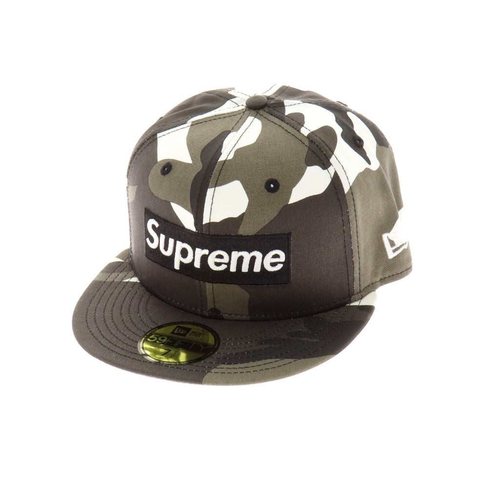 【中古】シュプリーム Supreme 2025年秋冬 MLB Teams Box Logo New Era キャップ カーキ系xホワイト【 7 1/2 】【 状態ランクA 】【 メンズ 】