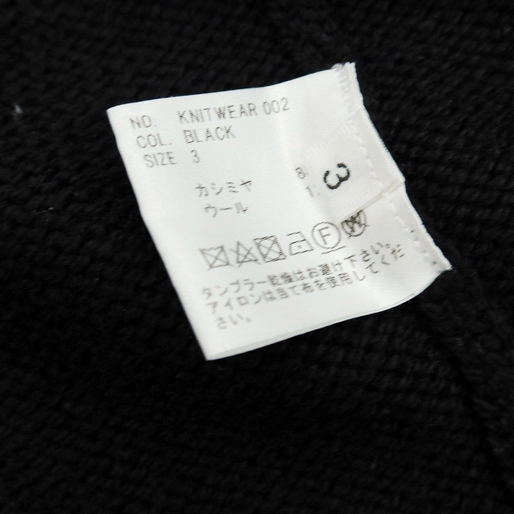 【中古】ユーゲン HEUGN ミドルゲージ カシミヤウール タートルネック プルオーバーニット ブラック【 3 】【 状態ランクB 】【 メンズ 】