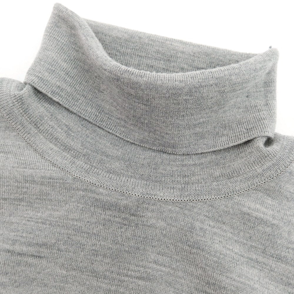 【中古】ジョンスメドレー JOHN SMEDLEY ハイゲージ ウール タートルネック プルオーバーニット グレー【 L 】【 状態ランクC 】【 メンズ 】