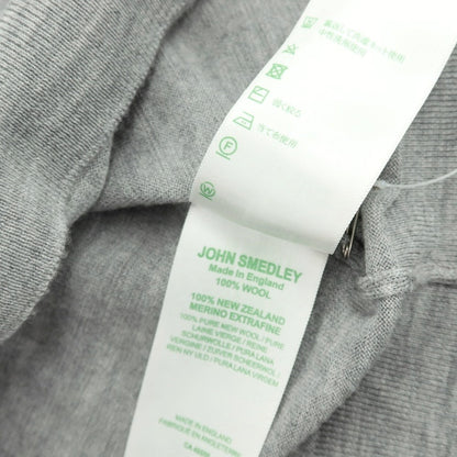 【中古】ジョンスメドレー JOHN SMEDLEY ハイゲージ ウール タートルネック プルオーバーニット グレー【 L 】【 状態ランクC 】【 メンズ 】