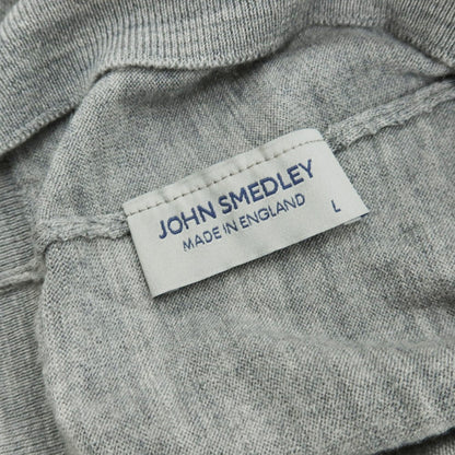 【中古】ジョンスメドレー JOHN SMEDLEY ハイゲージ ウール タートルネック プルオーバーニット グレー【 L 】【 状態ランクC 】【 メンズ 】