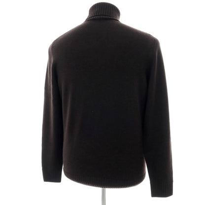 【中古】ドルモア DRUMOHR ウール タートルネック プルオーバーニット ダークブラウン【 48 】【 状態ランクC 】【 メンズ 】