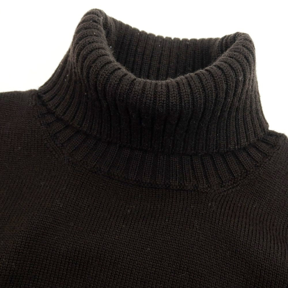 【中古】ドルモア DRUMOHR ウール タートルネック プルオーバーニット ダークブラウン【 48 】【 状態ランクC 】【 メンズ 】