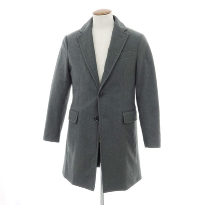 【中古】エアディム EADEM ポリエステル 中綿 チェスターフィールドコート グレー【 46 】【 状態ランクB 】【 メンズ 】